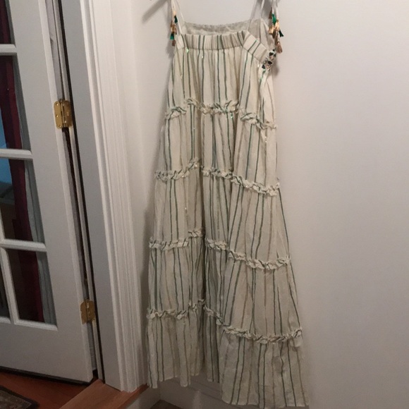 NWT Anthropologie Safa Tiered Shimmer MIDI Dress - Picture 12 of 16